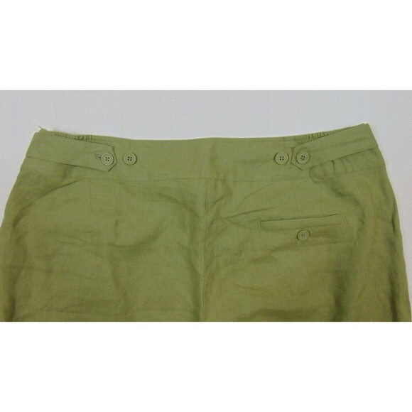 Soft Surroundings Pull on Pants Womens Plus Size 1x Green Wide Leg 100% Linen - Picture 7 of 9
